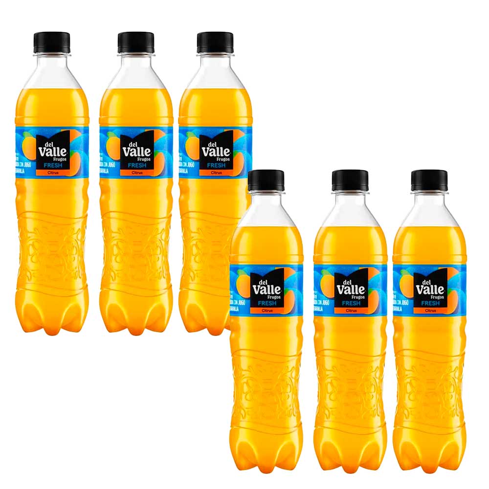 Pack Bebida FRUGOS Fresh Citrus Botella 500ml x 6un