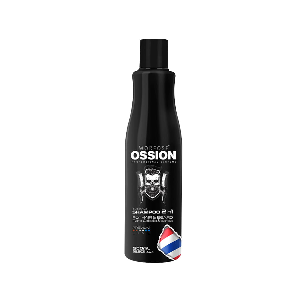 Shampoo 2 In 1 For Hair Y Beard 500 Ml Ossion
