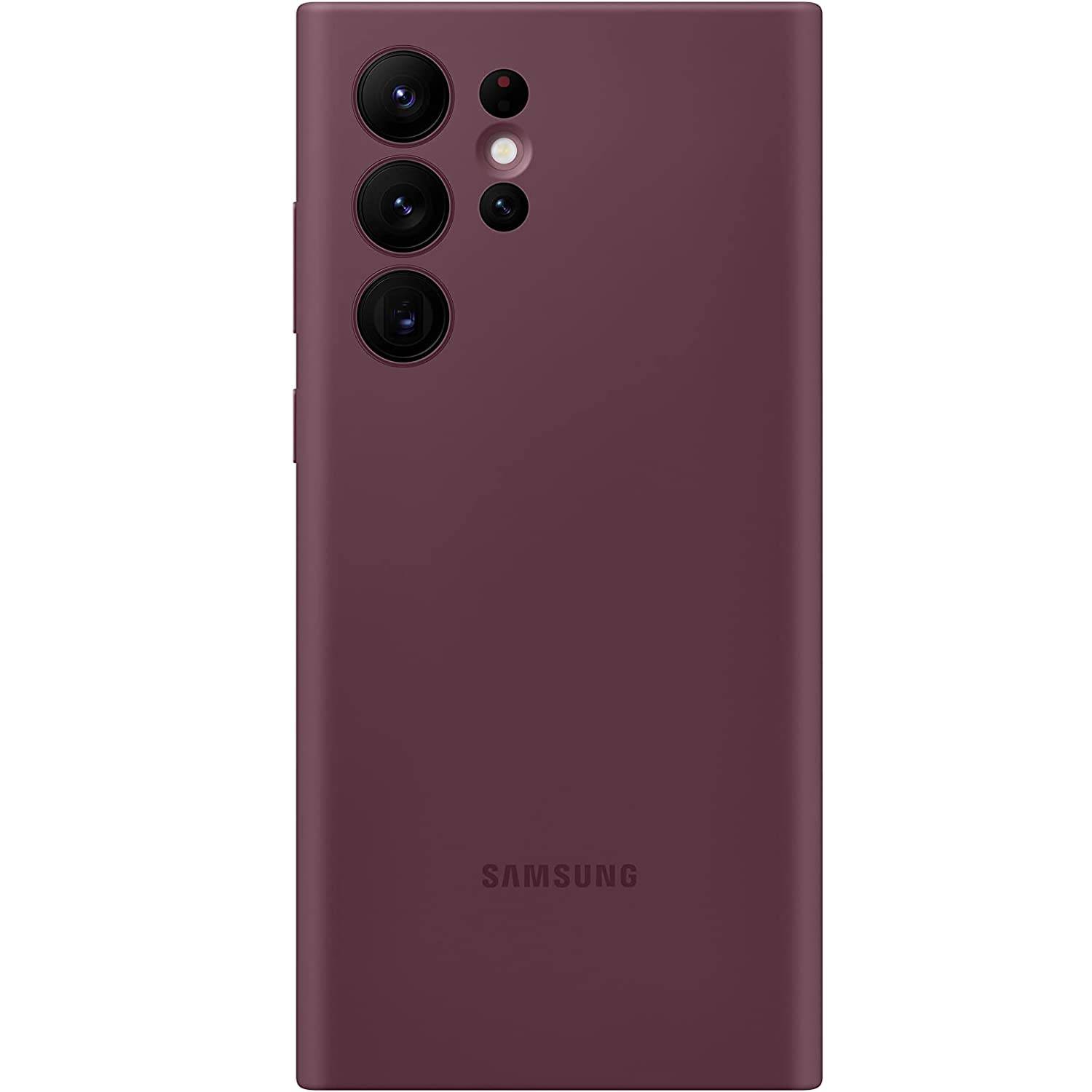 Case Silicona Samsung Galaxy S24 Ultra-Borgoña