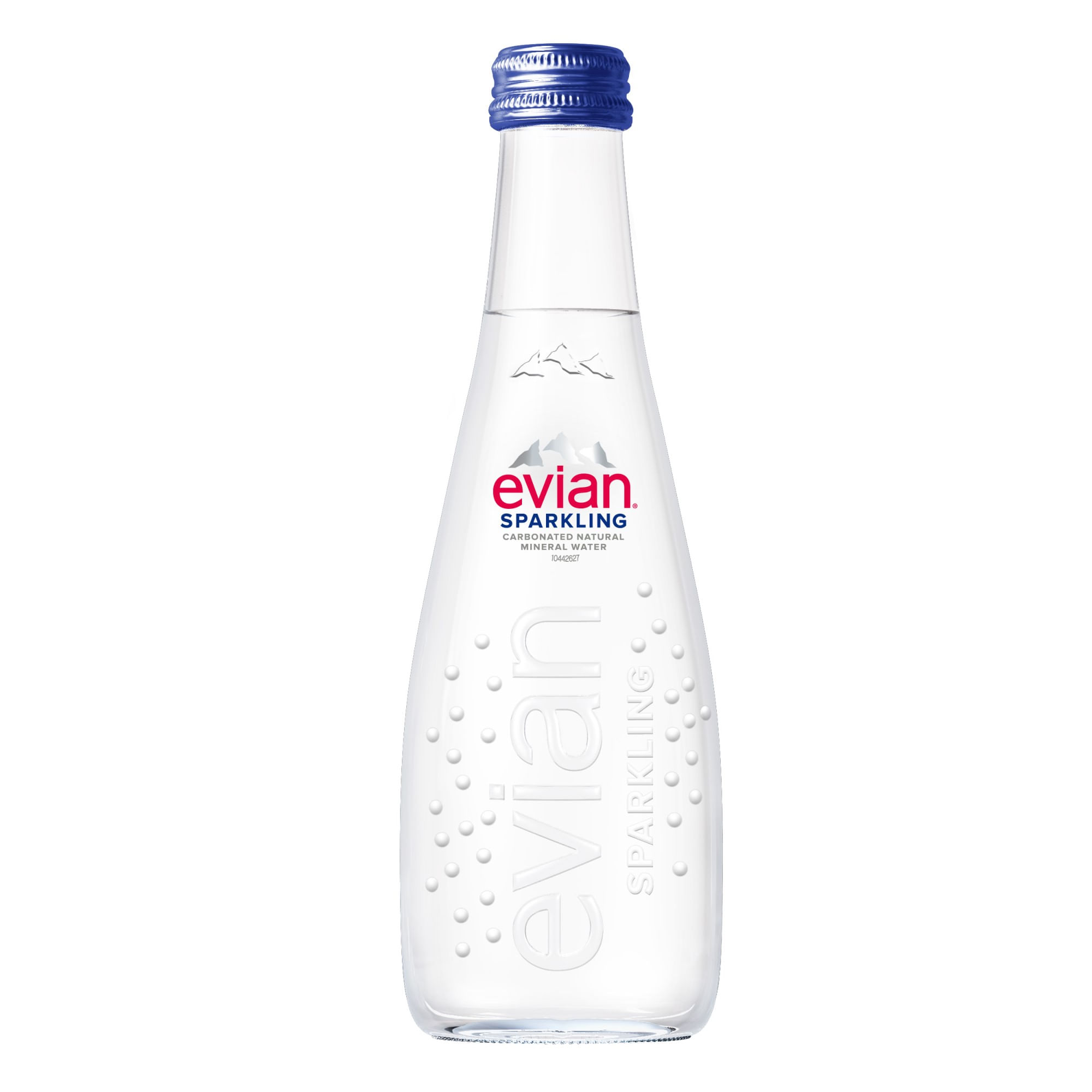 Agua Mineral con Gas EVIAN Sparkling Botella de Vidrio 330ml