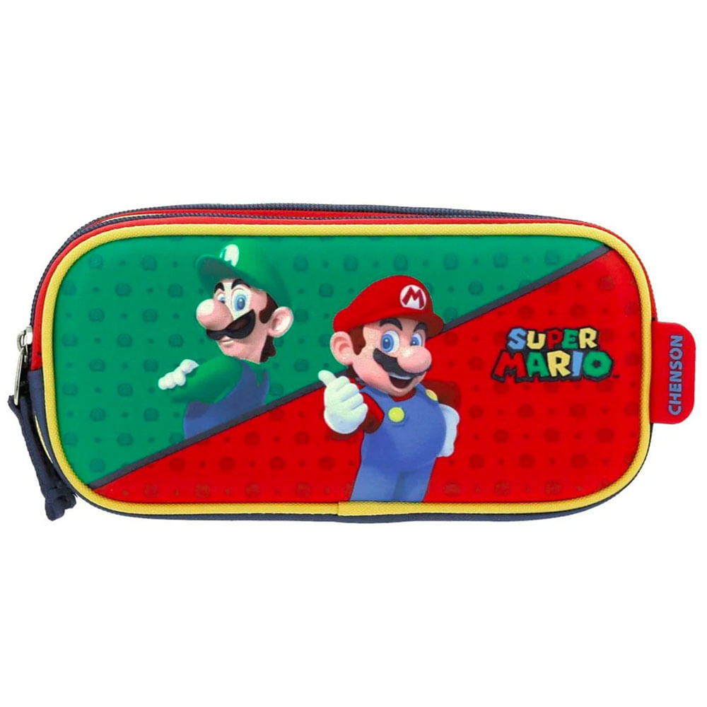 Cartuchera NINTENDO Nintendo Mario y Luigi Gris
