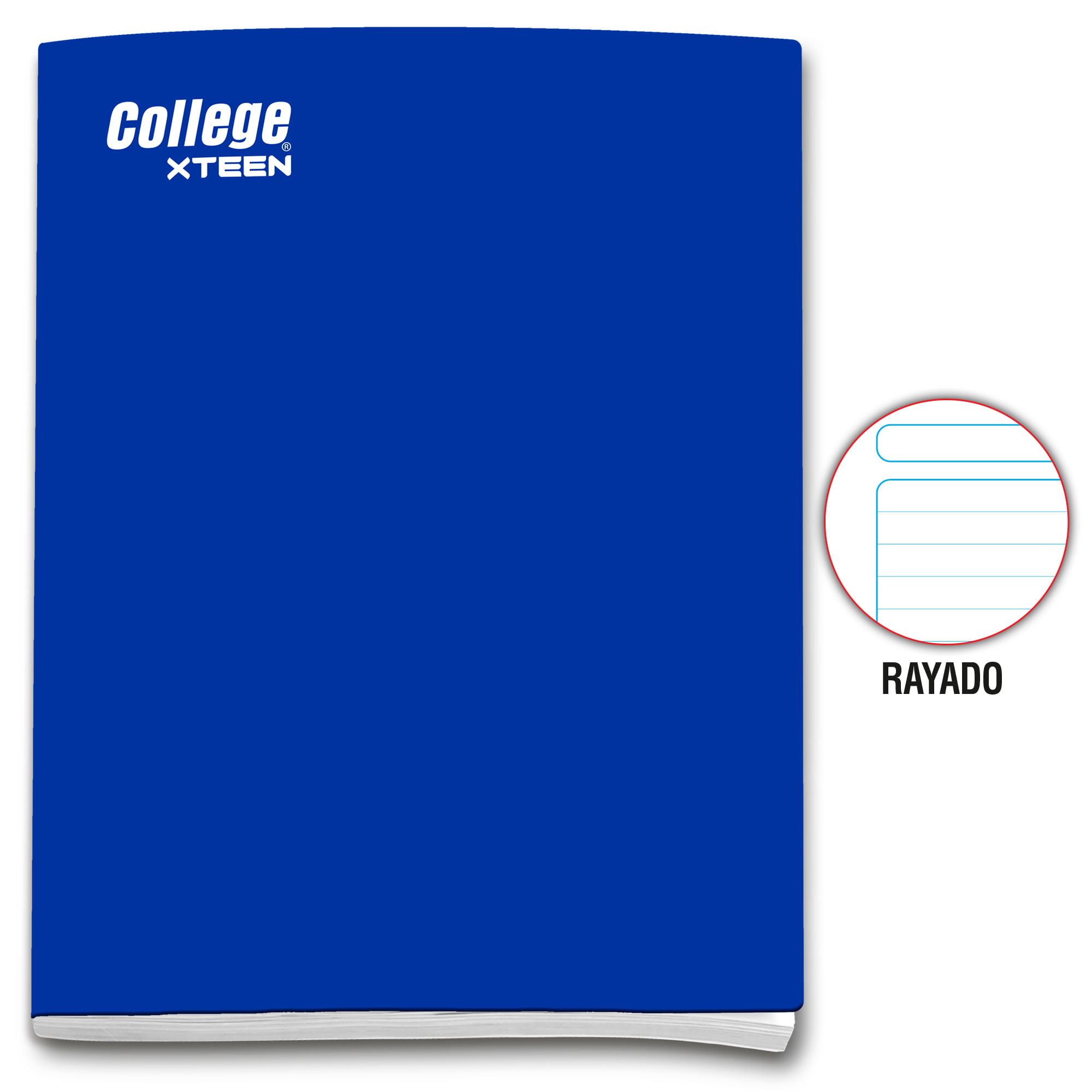 Cuaderno Deluxe Grapados COLLEGE Rayado 80hj Xteen (Modelos Aleatorios)