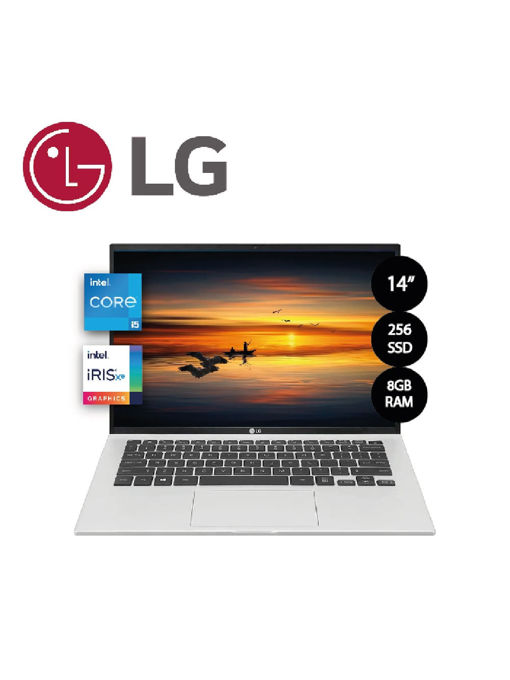 LAPTOP LG EVO 14Z90P-G.AJ63B4 Intel Core i5-1135G7 8GB DDR4 256GB SSD 14.0"