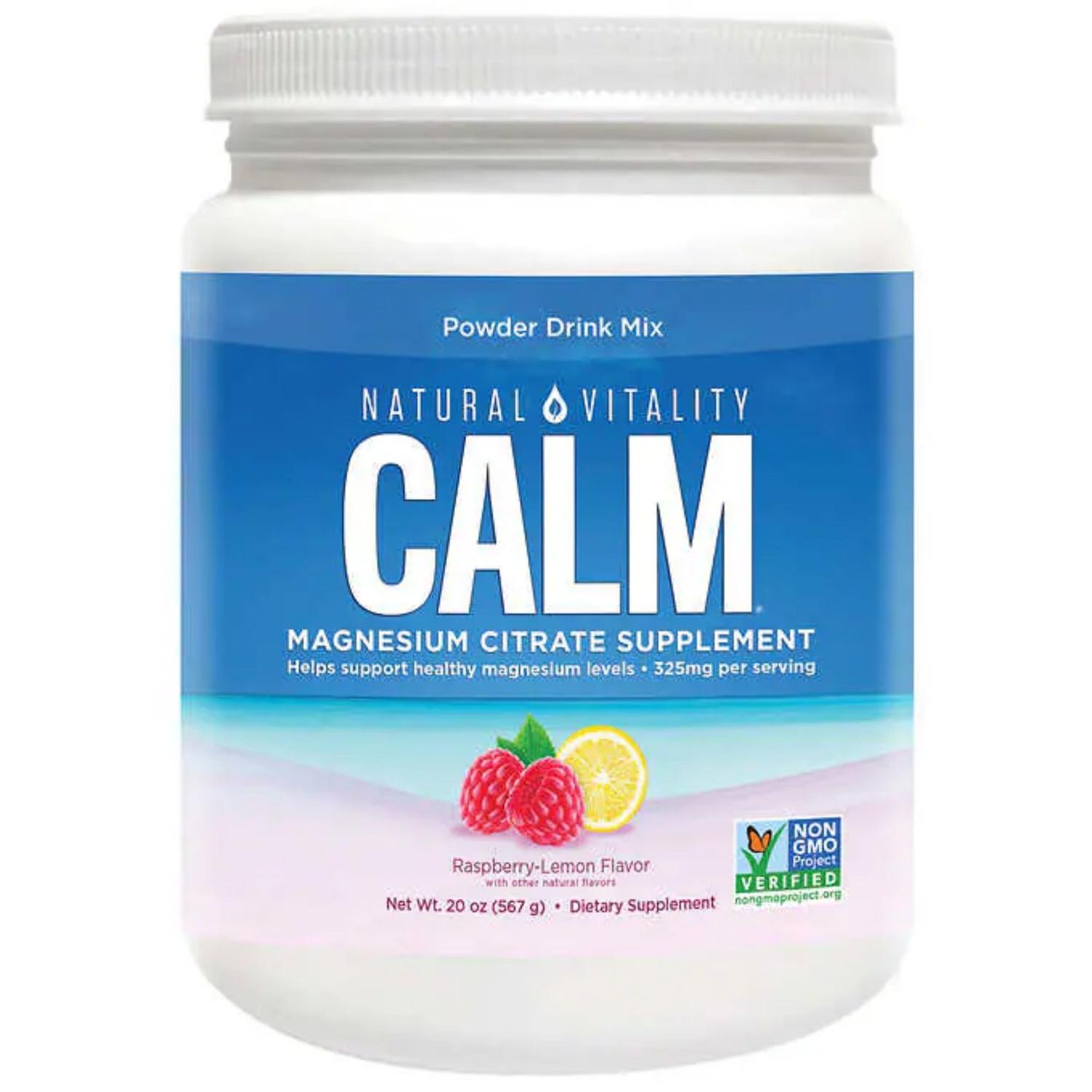 Citrato de magnesio en polvo Natural Vitality Calm - 567 g