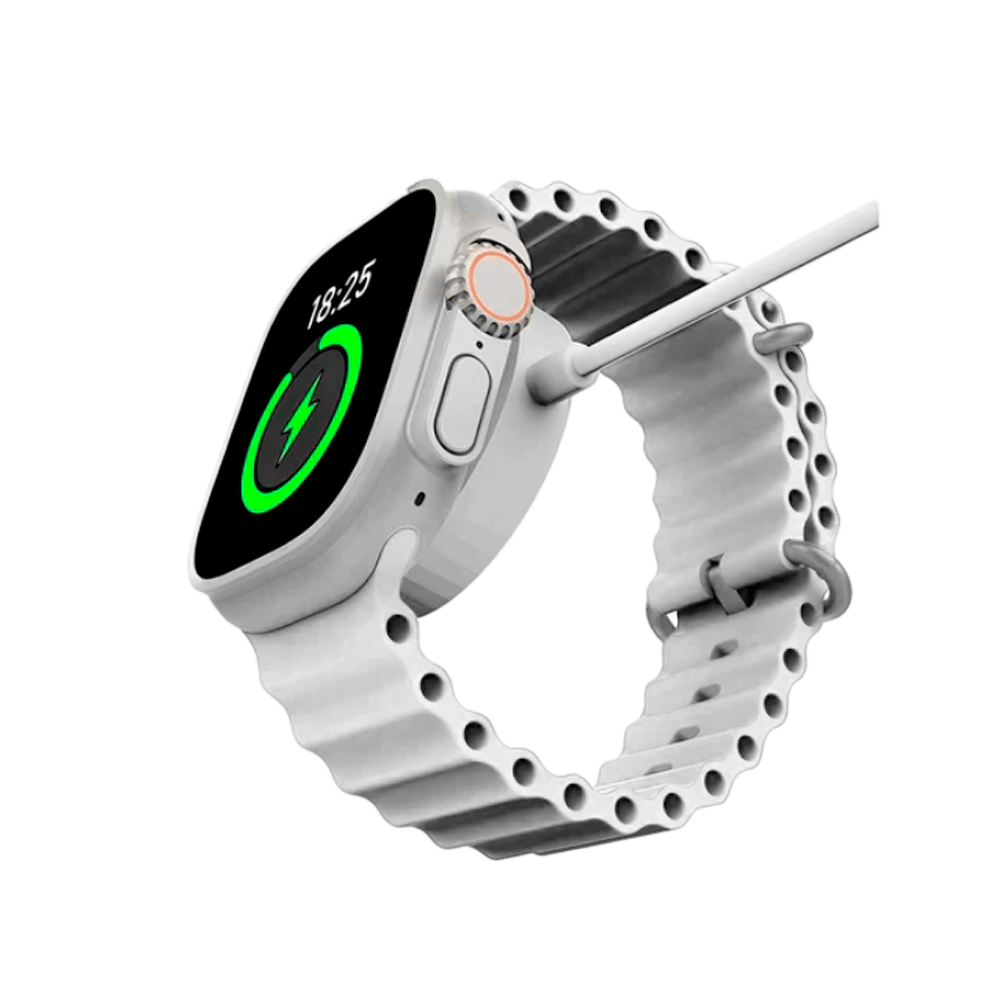Smart Watch EW08 Ultra Redes Sociales Ritmo Cardiaco Oximetro Reloj Inteligente color Blanco