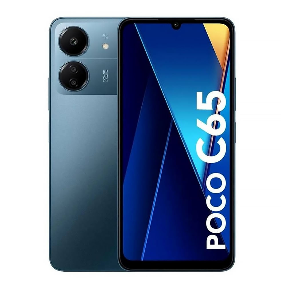 Celular Xiaomi Poco C65 Azul 6GB RAM 128GB ROM