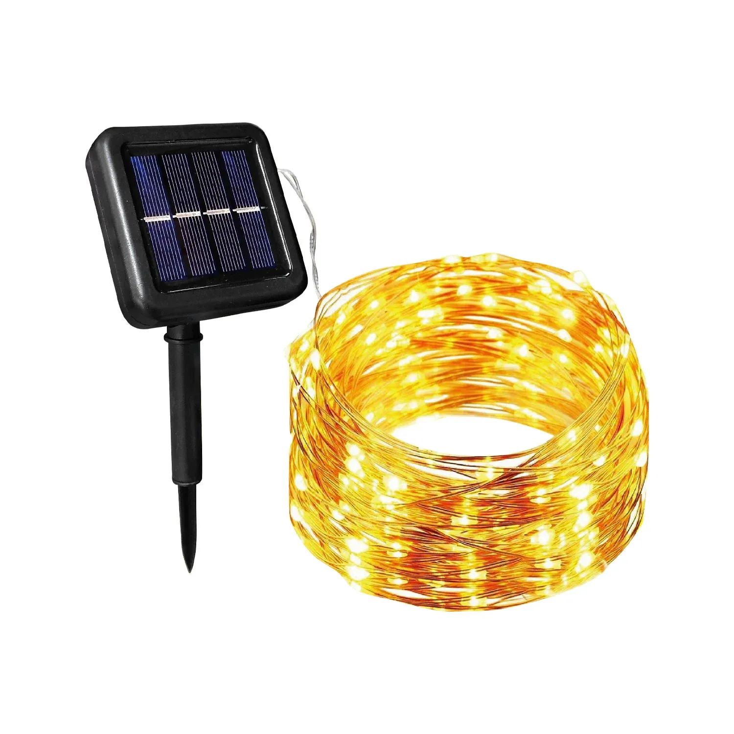 Guirnalda de Luces LED Recargable con Panel Solar OP-L200-WW Opalux