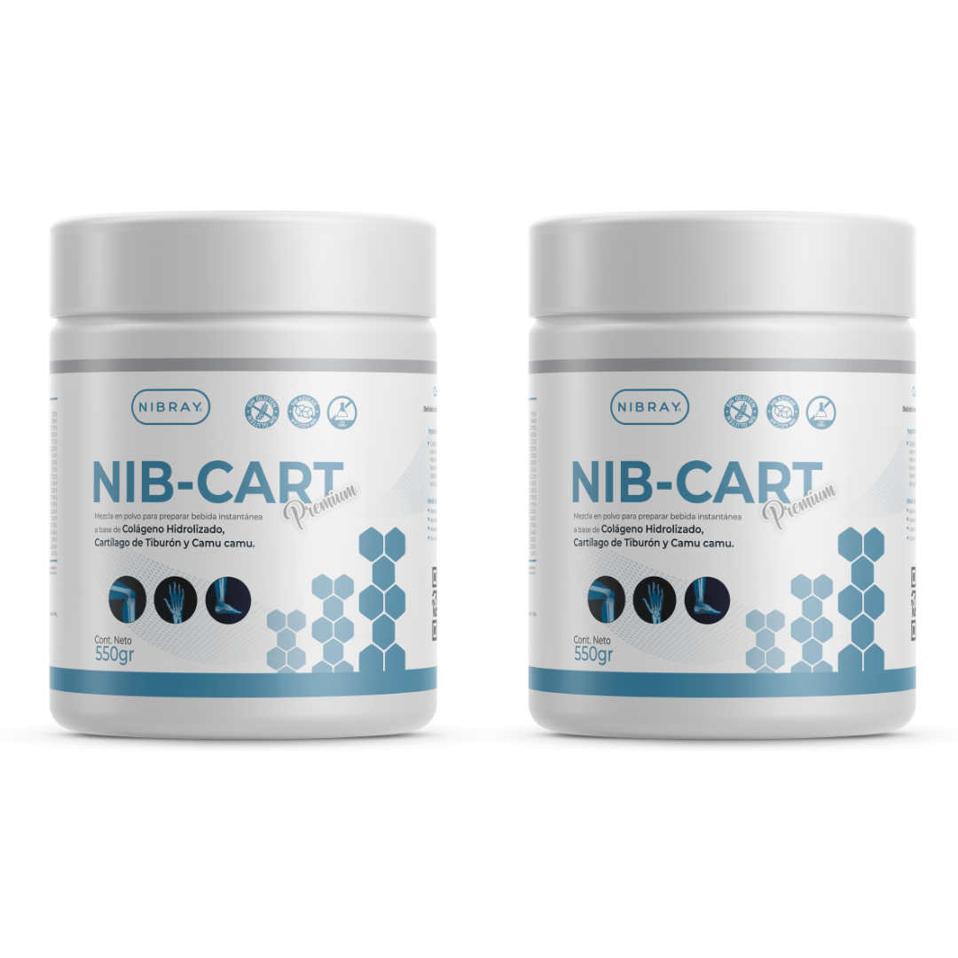 Pack 2 Potes Colágeno Hidrolizado con Cartílago de Tiburón NibCart Premium