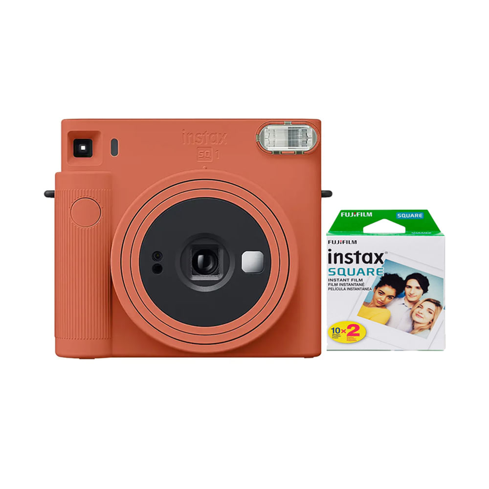 Camara Fujifilm Instax Square SQ1 Terracota+Pack Pelicula Square x20