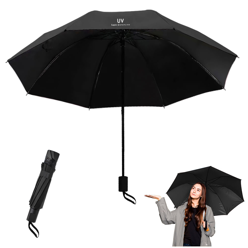 Paraguas Plegable con Protección UV Sombrilla de Mano NG K03