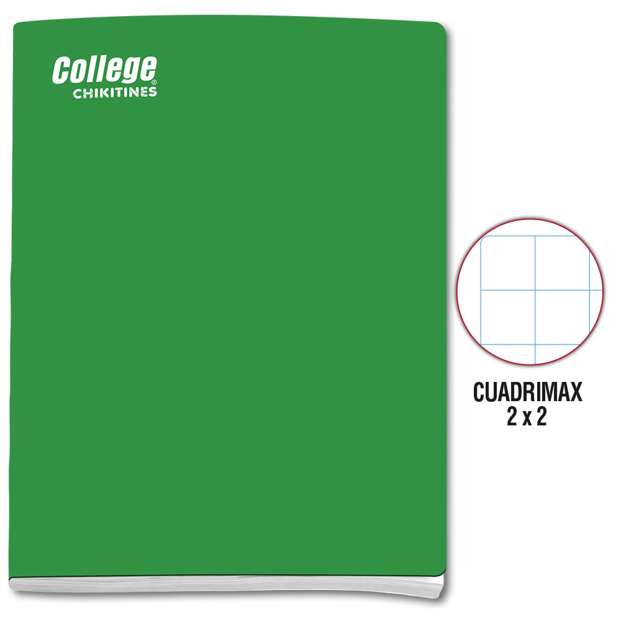 Cuaderno COLLEGE 2x2 Solido Chiki 80hj