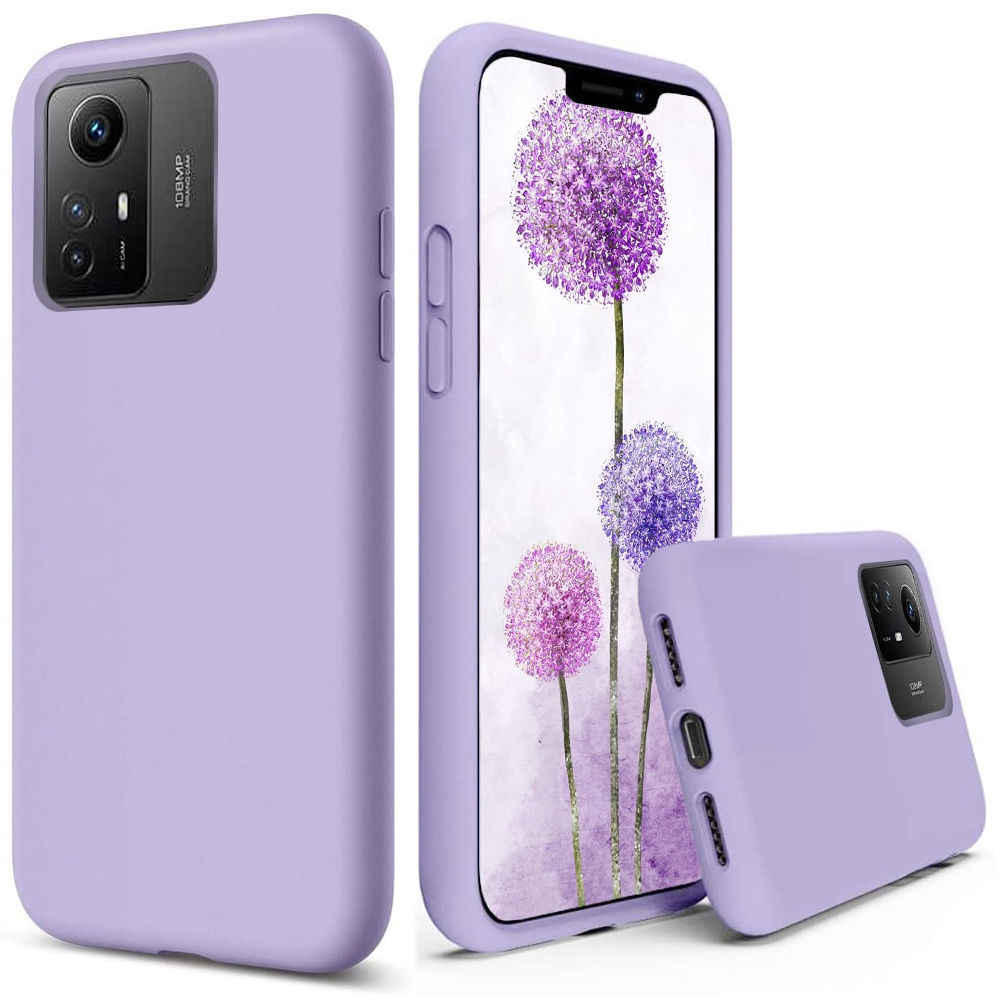 Funda for Xiaomi Redmi Note 12s Soft Feeling Antishock Lila Resistente ante Caídas y Golpes