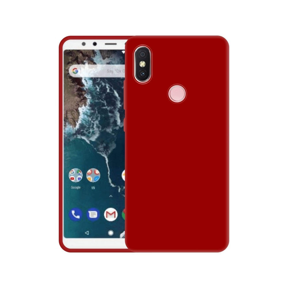 Funda Case de Xiaomi Mi 11 Lite Soft Feeling Antishock Rojo Resistente ante Caídas y Golpes