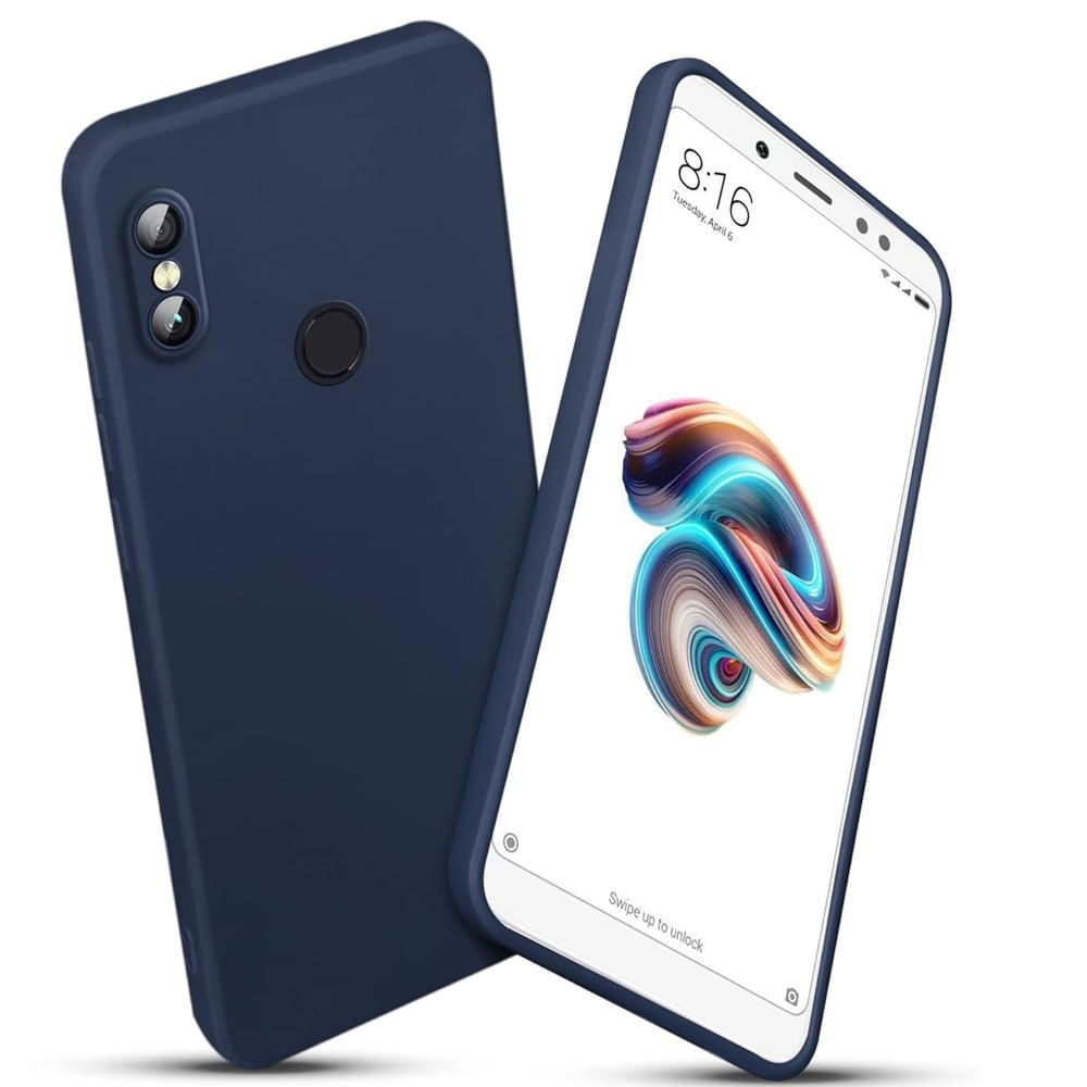 Funda Case para Xiaomi Note 12s Soft Feeling Antishock Azul Resistente ante Caídas y Golpes