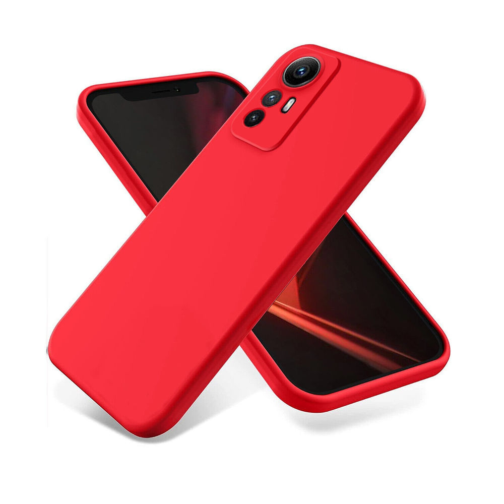 Funda for Xiaomi Redmi Note 12s Soft Feeling Antishock Rojo Resistente ante Caídas y Golpes