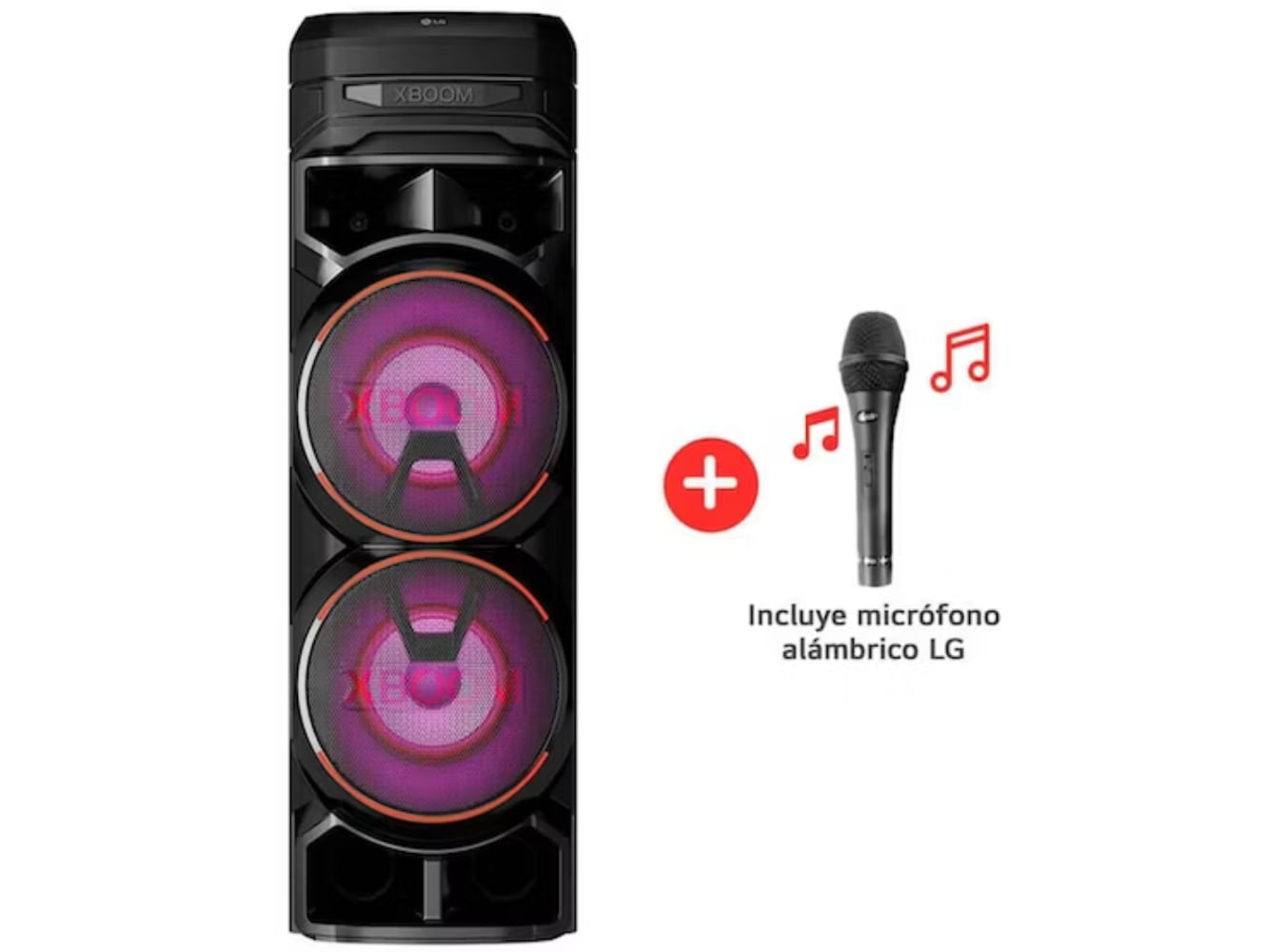 LG XBOOM RNC9 Torre de Sonido con Bluetooth y karaoke 2023