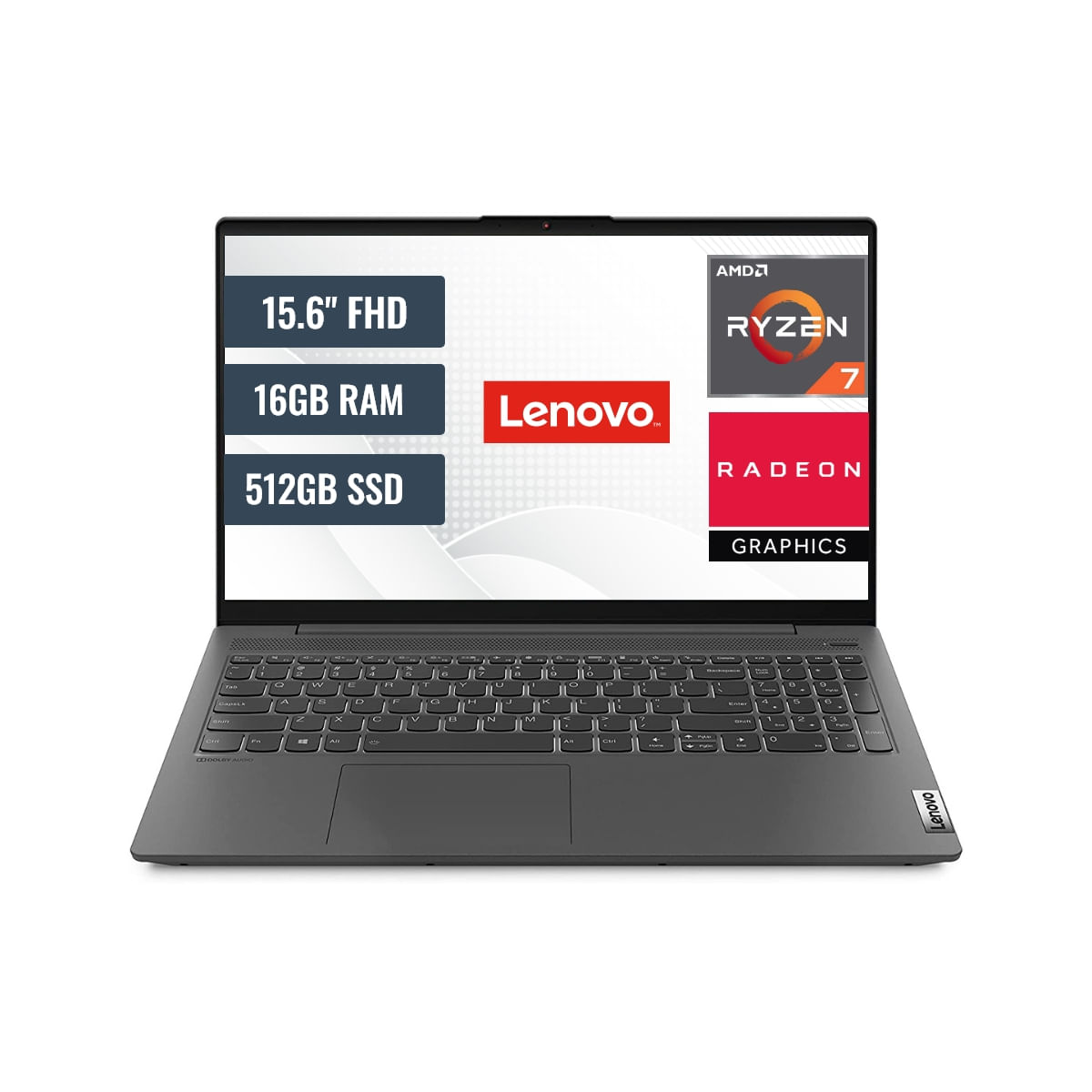Laptop Lenovo IdeaPad 5 15ALC05 AMD Ryzen 7 5700U 16GB RAM 512GB SSD 15.6" FHD TN FreeDos