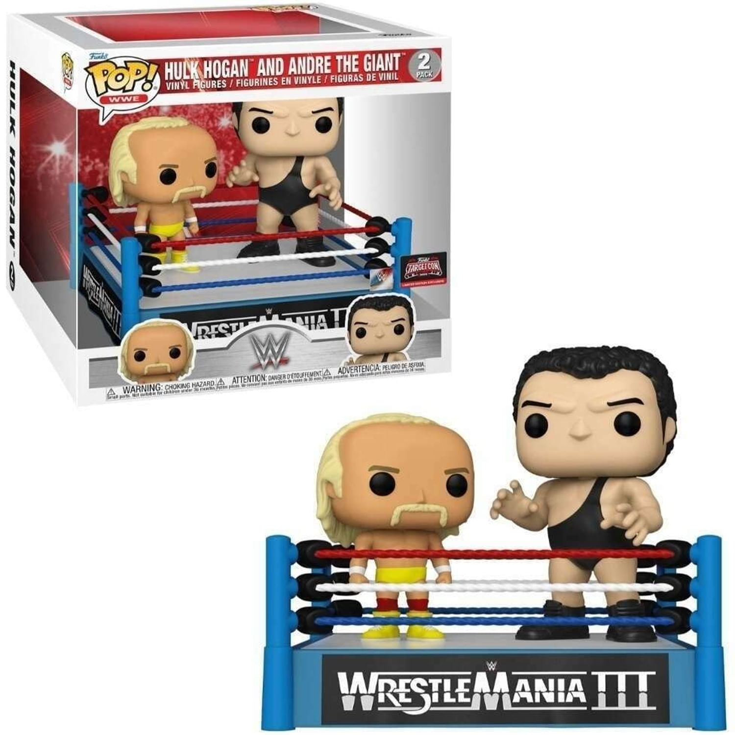 Pop Hulk Hogan and Andre The Giant in The Ring 2pack Vinyl Figure