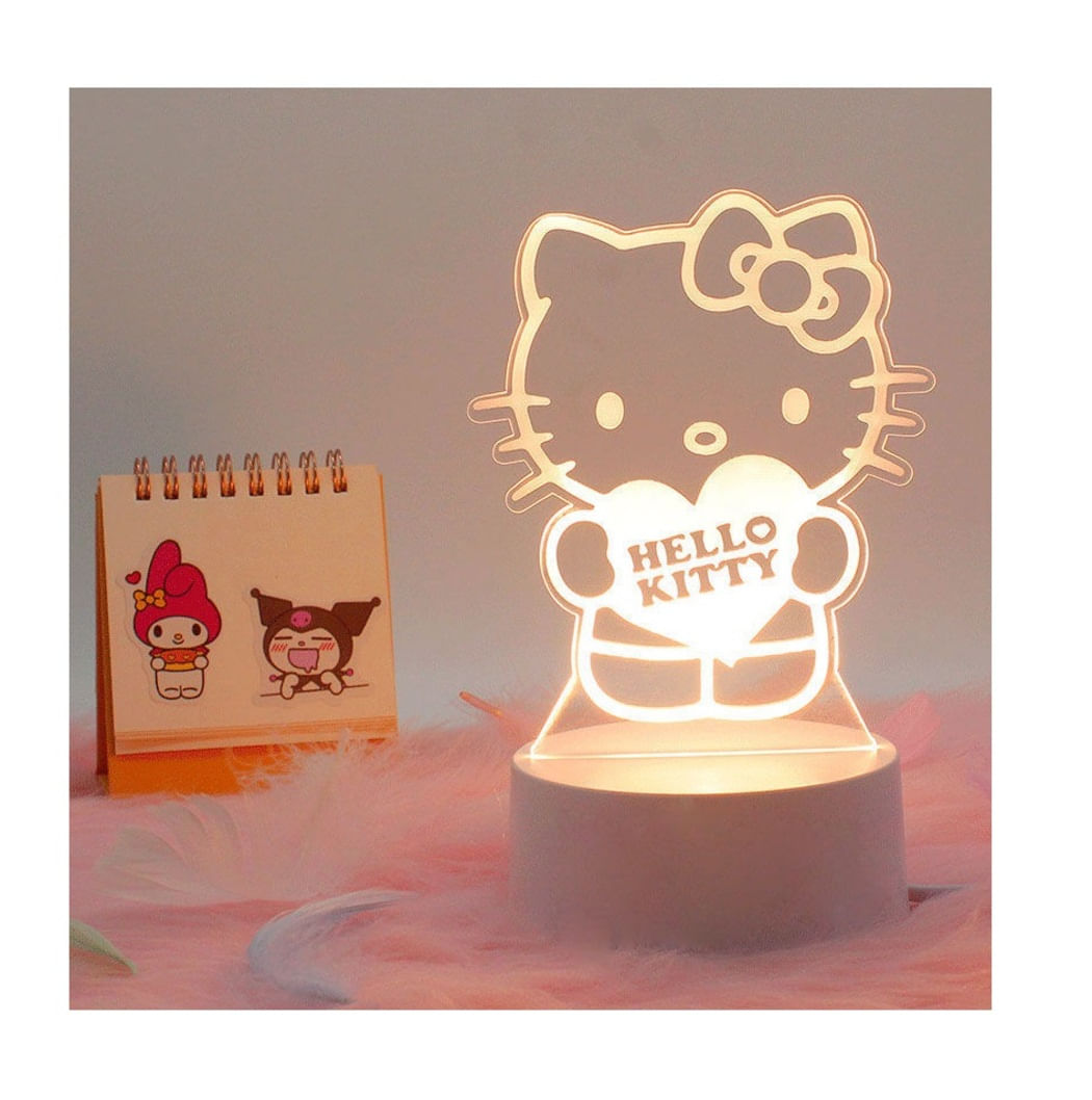 Lampara LED Dormitorio Kawaii Hello Kitty