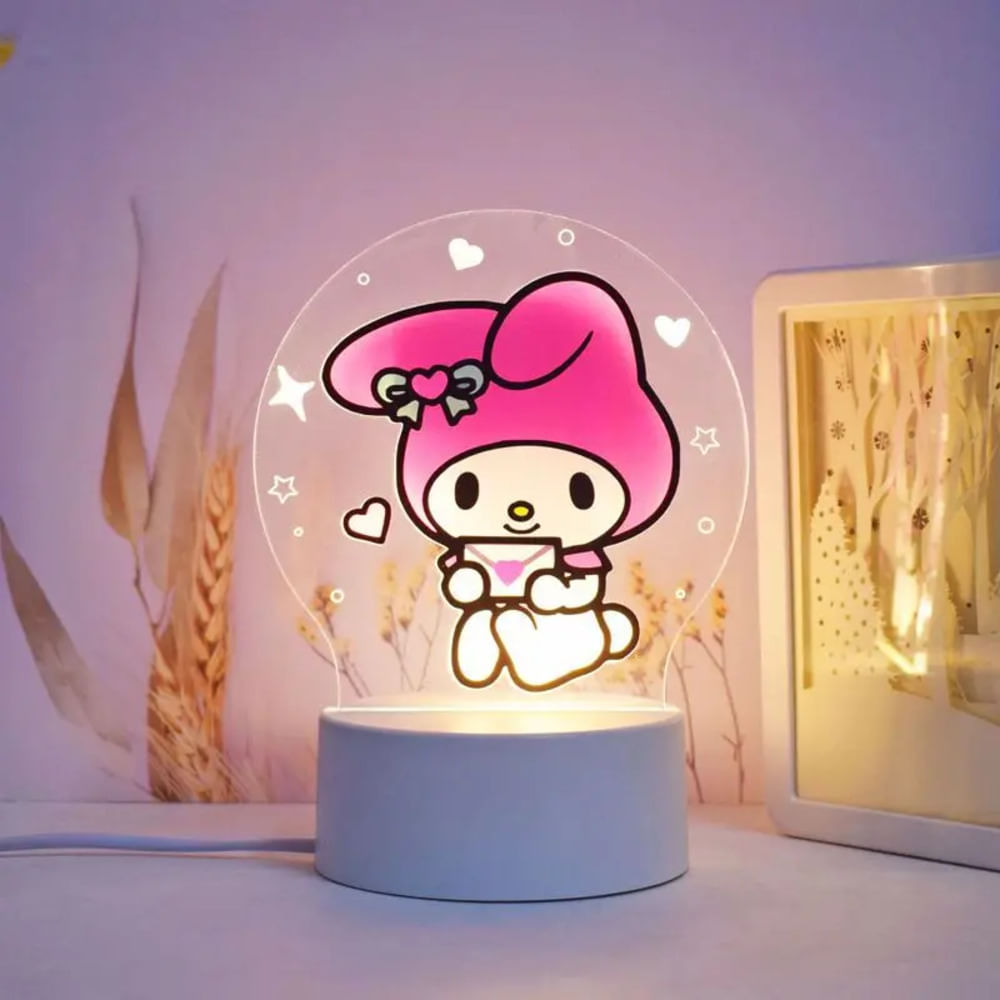 Lampara de Color LED Dormitorio Kawaii Melody
