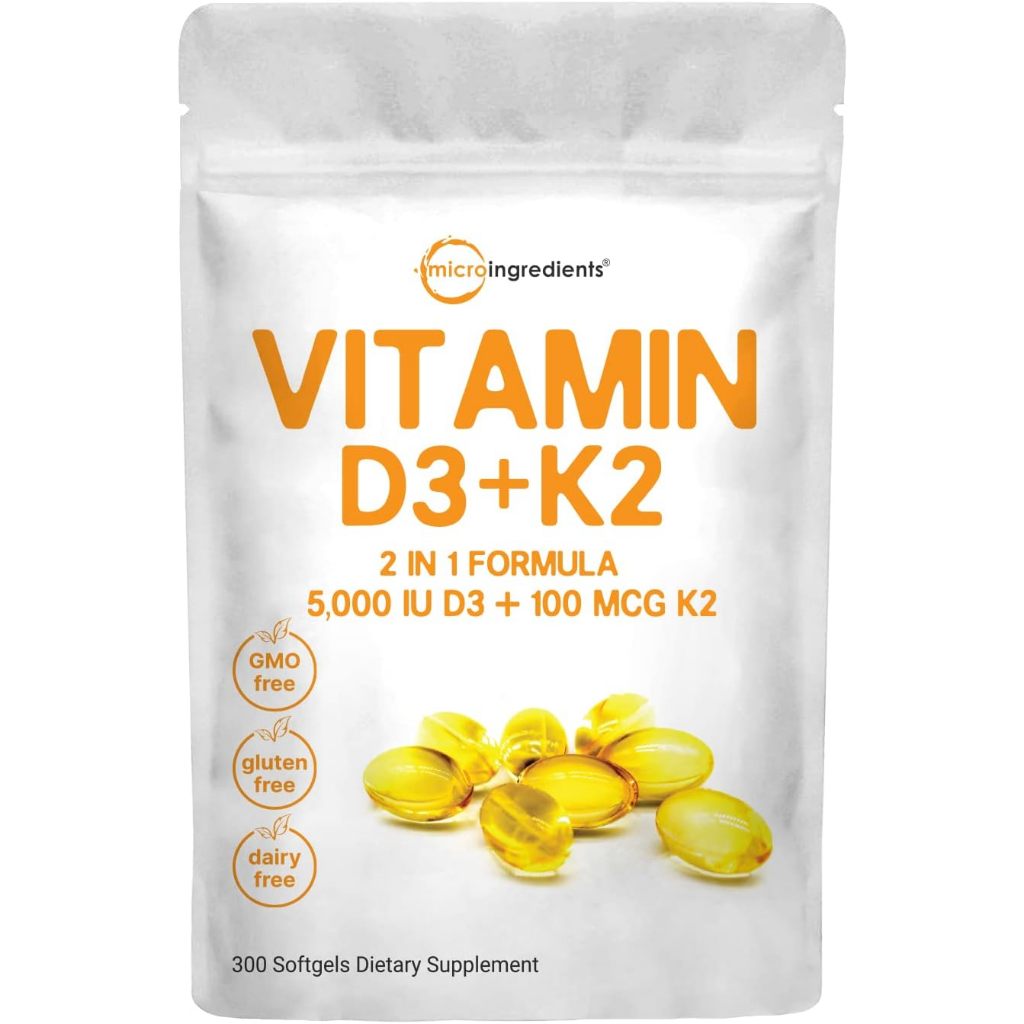Vitamina D3 + K2 Capsulas Blandas 300 Capsulas