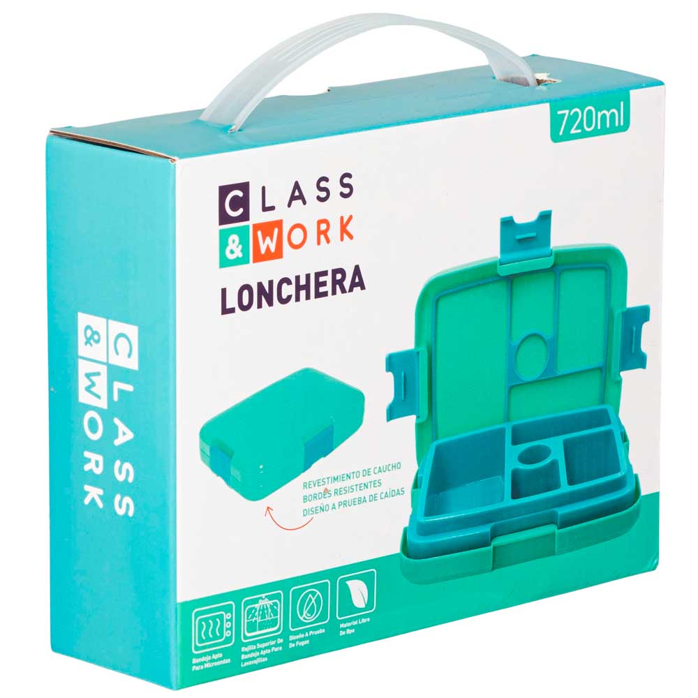 Lonchera Plástica CLASS&WORK Aqua