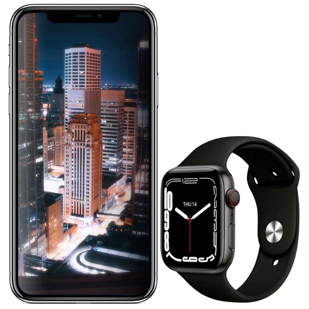 Reacondicionado Celular Apple iPhone X 64GB Blanco + Smartwatch (Obsequio)