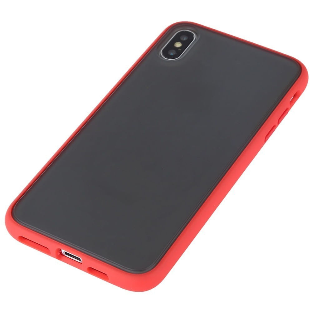 Funda Case para iPhone XS Max Peach Garden color Rojo Antishock Ultra Resistente a Caídas y Golpes