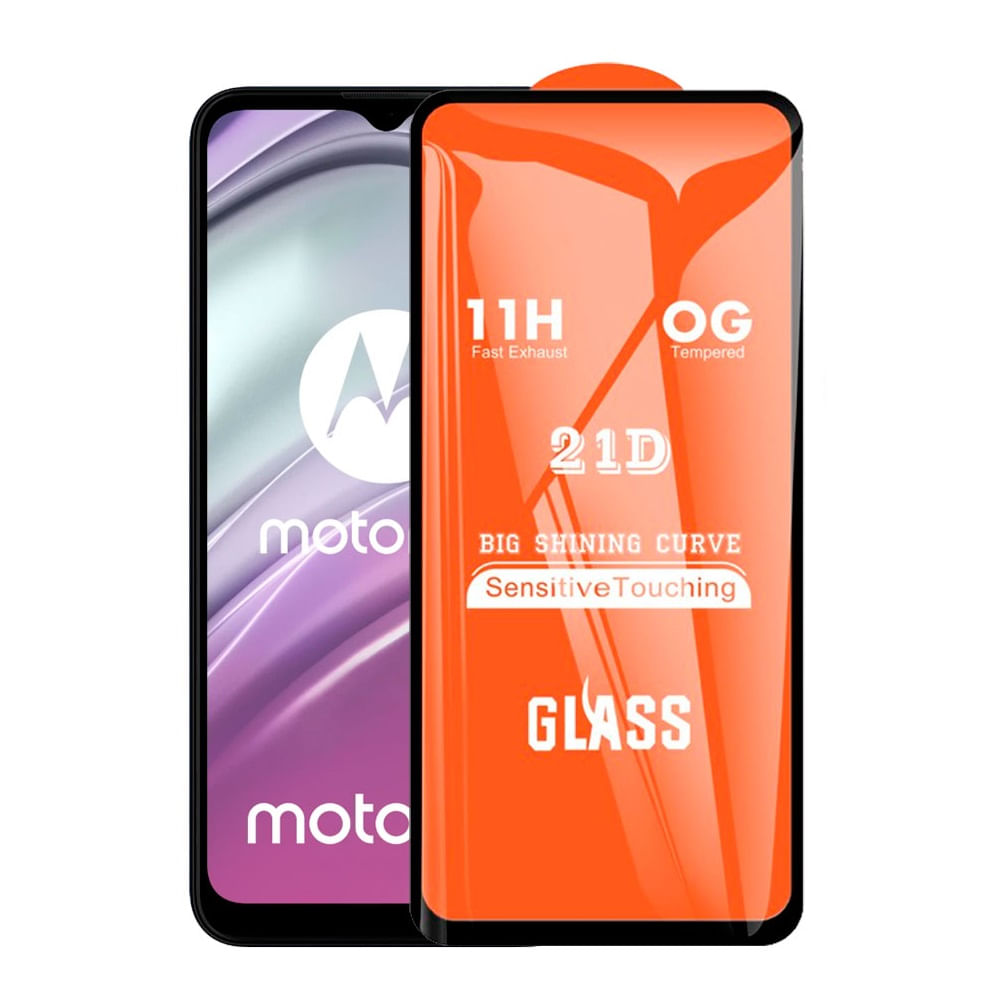 Mica para Motorola G82 Protector de pantalla 21D Antishock Vidrio Templado Resistente