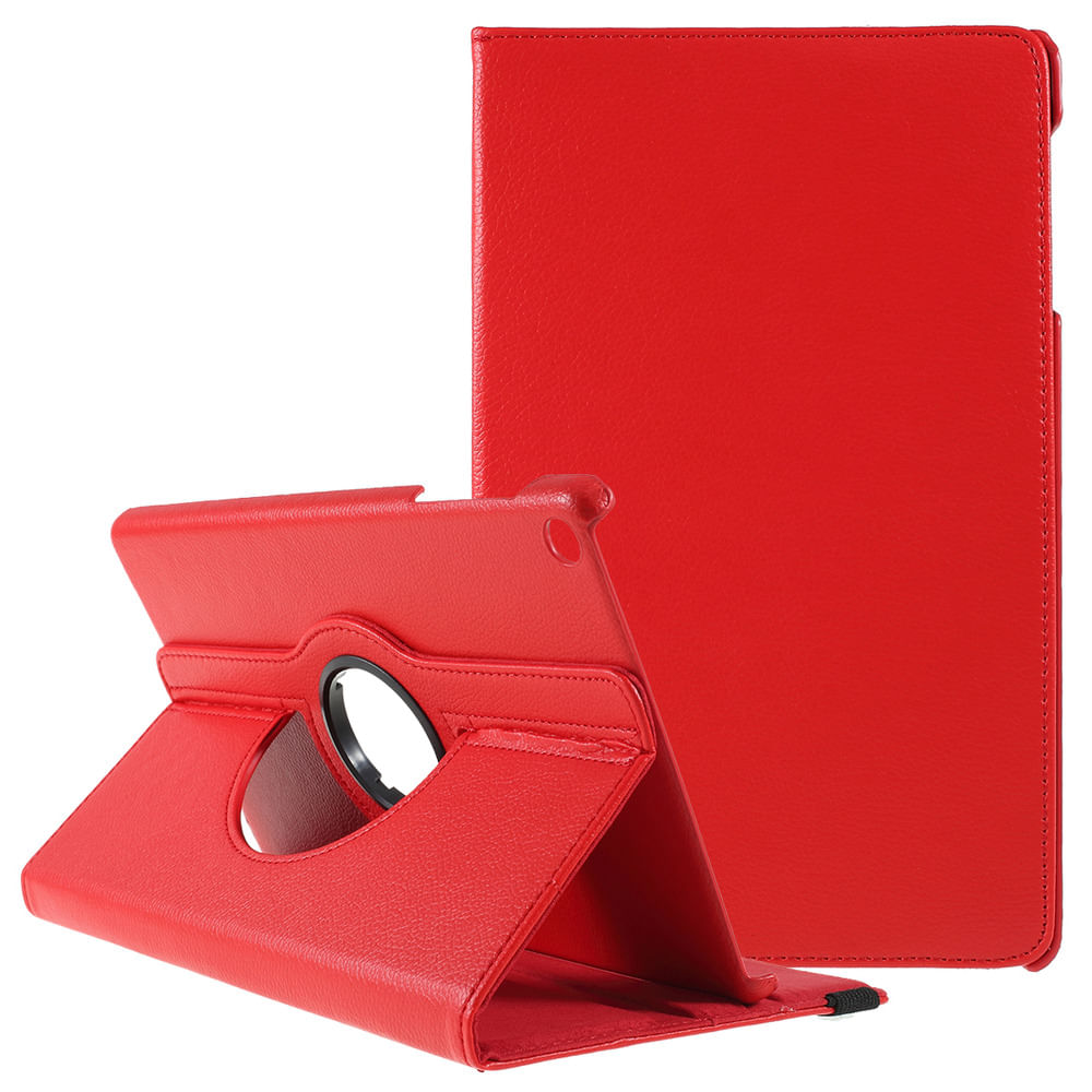 Funda para Huawei MediaPad M5 Lite 10.1" Flipcover Roja Resistente a Caidas y Golpes