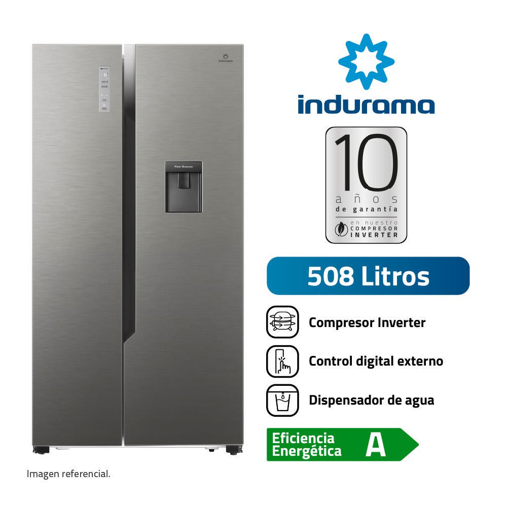 Refrigeradora Indurama RI-788DI Multi Air Flow Side By Side 508 Litros Croma