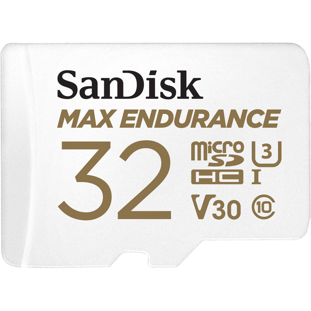 Tarjeta de Memoria Microsdhc Sandisk 32Gb Max Endurance Uhs I con Adaptador Sd