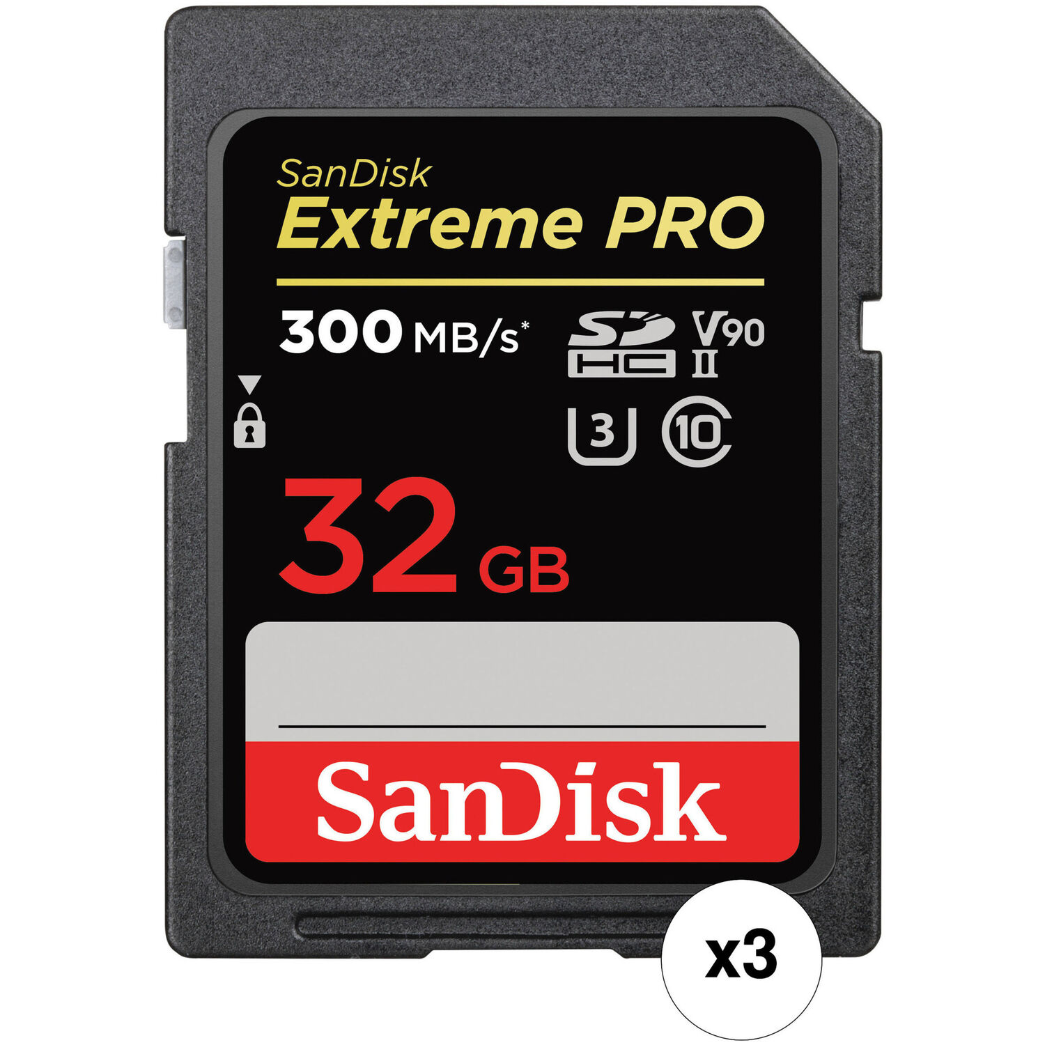 Tarjeta de Memoria Sandisk Extreme Pro Sdhc Uhs Ii de 32Gb Paquete de 3