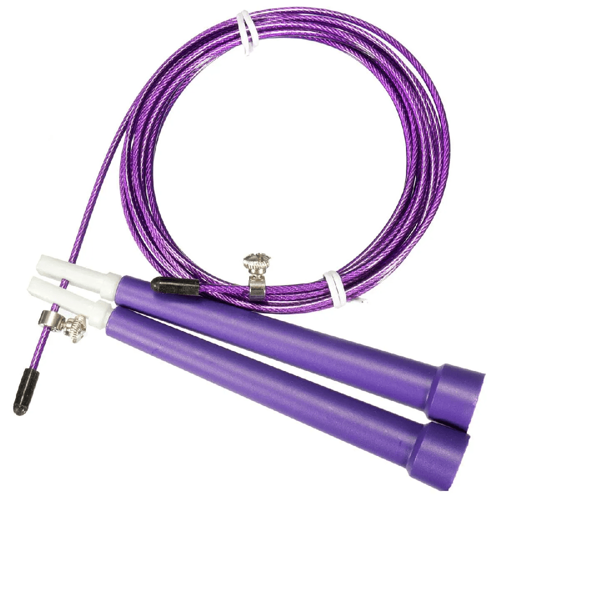 Soga de Saltar Cuerda de Acero Velocidad Speed Jump Rope Morado