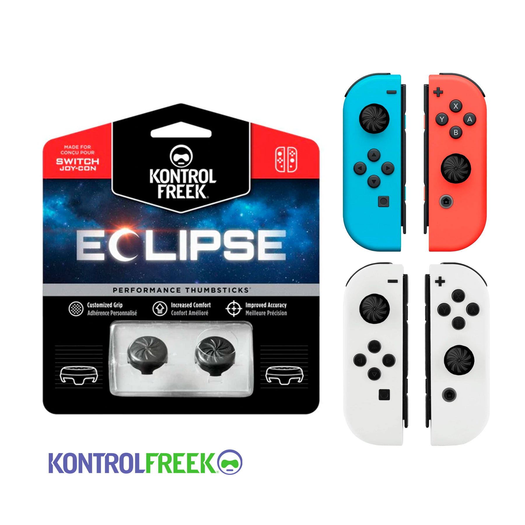 Kontrolfreek Eclipse Para Joy Con Nintendo Switch | Oled