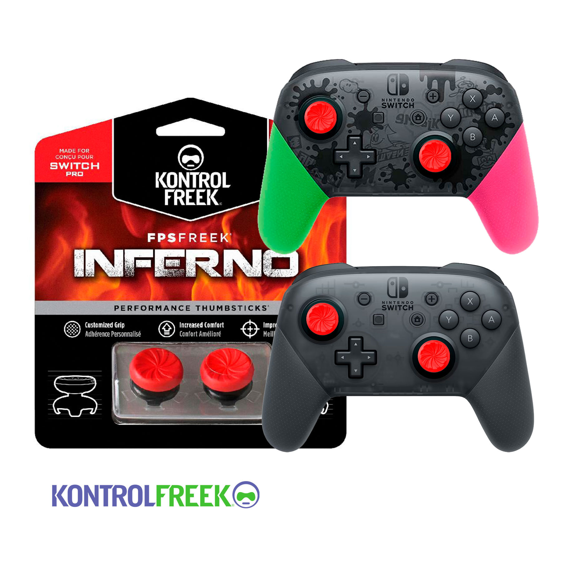 Kontrolfreek Inferno Para Mando Pro Nintendo Switch | Oled