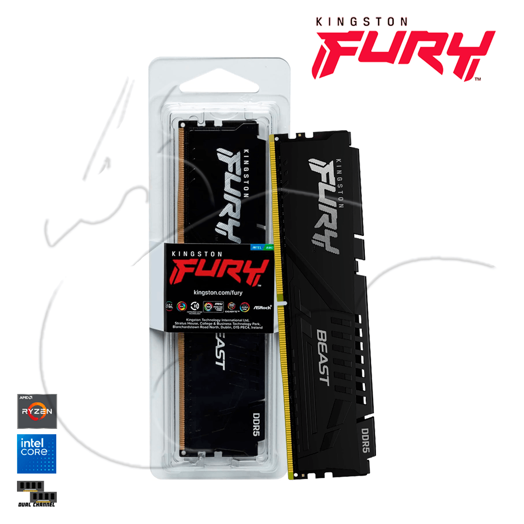 Memoria Kingston Fury Beat DDR5 8GB 5600 MHz Para PC