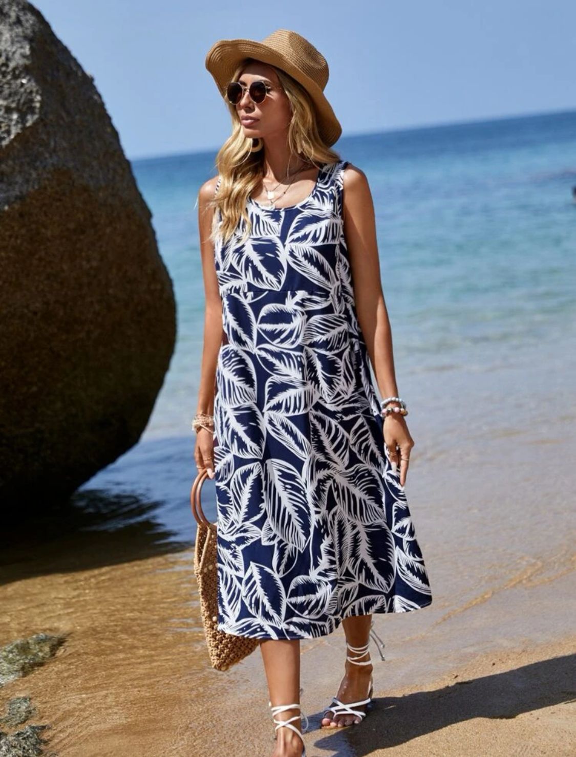 Vestido largo de playa modelo Xera - Talla M
