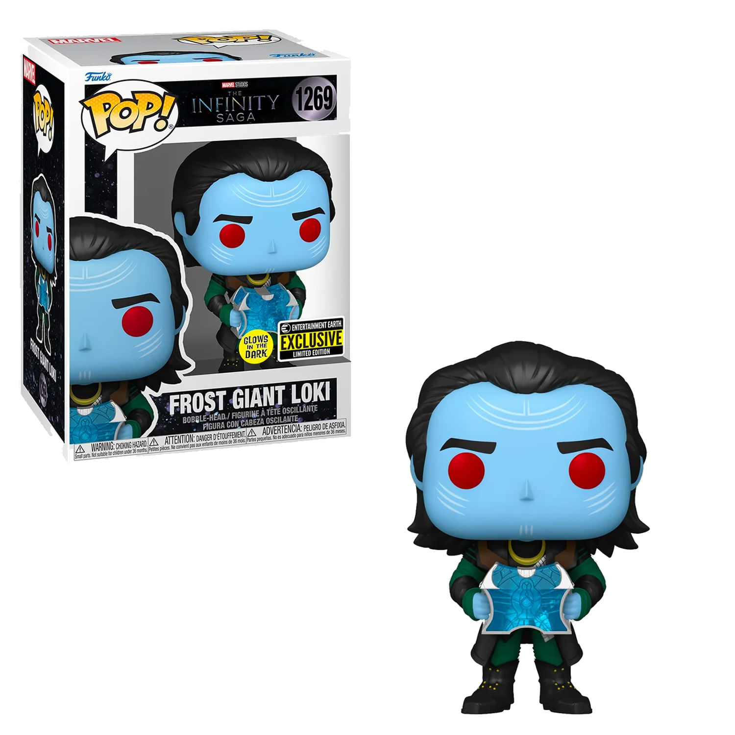 Funko Pop Vinyl Figure Thor Frost Giant Loki Glow in the Dark 1269 Entertainment Earth Exclusive