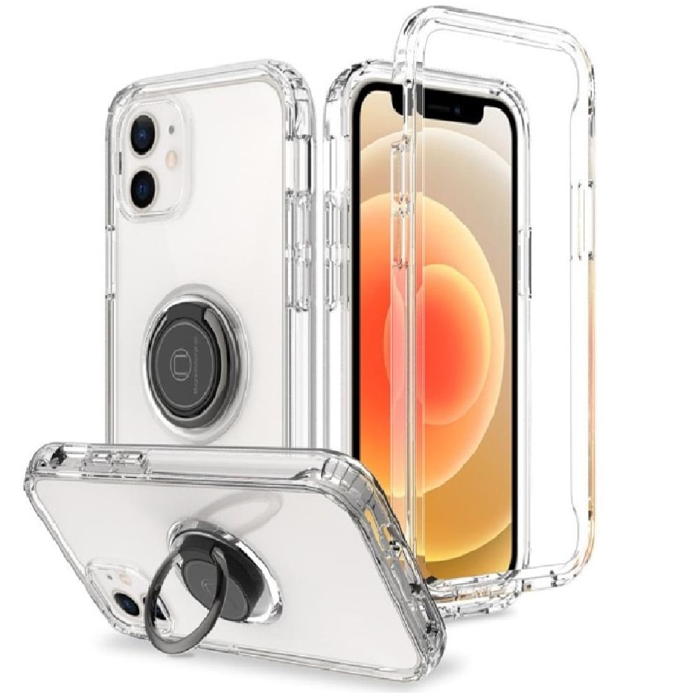 Funda Case para iPhone 11 Pro Max Space Ring Transparente resistente ante Caídas y Golpes
