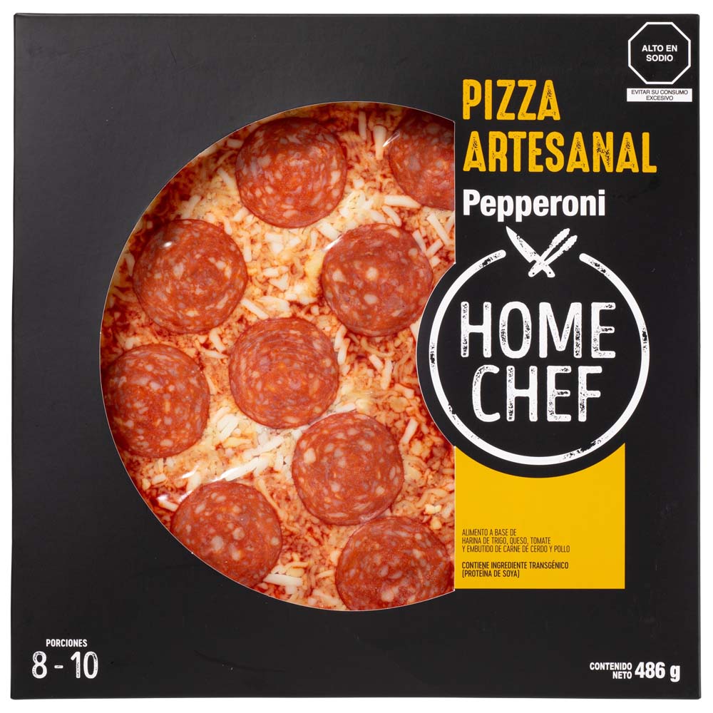 Pizza Pepperoni Familiar HOME CHEF 1un