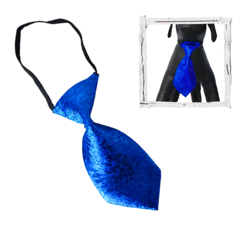 Corbata para Mascota Brillante Azul