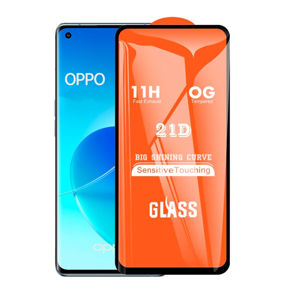Mica para Oppo Reno 7 5G Protector 21D Antishock Vidrio Templado Resistente a Golpes y Caìdas
