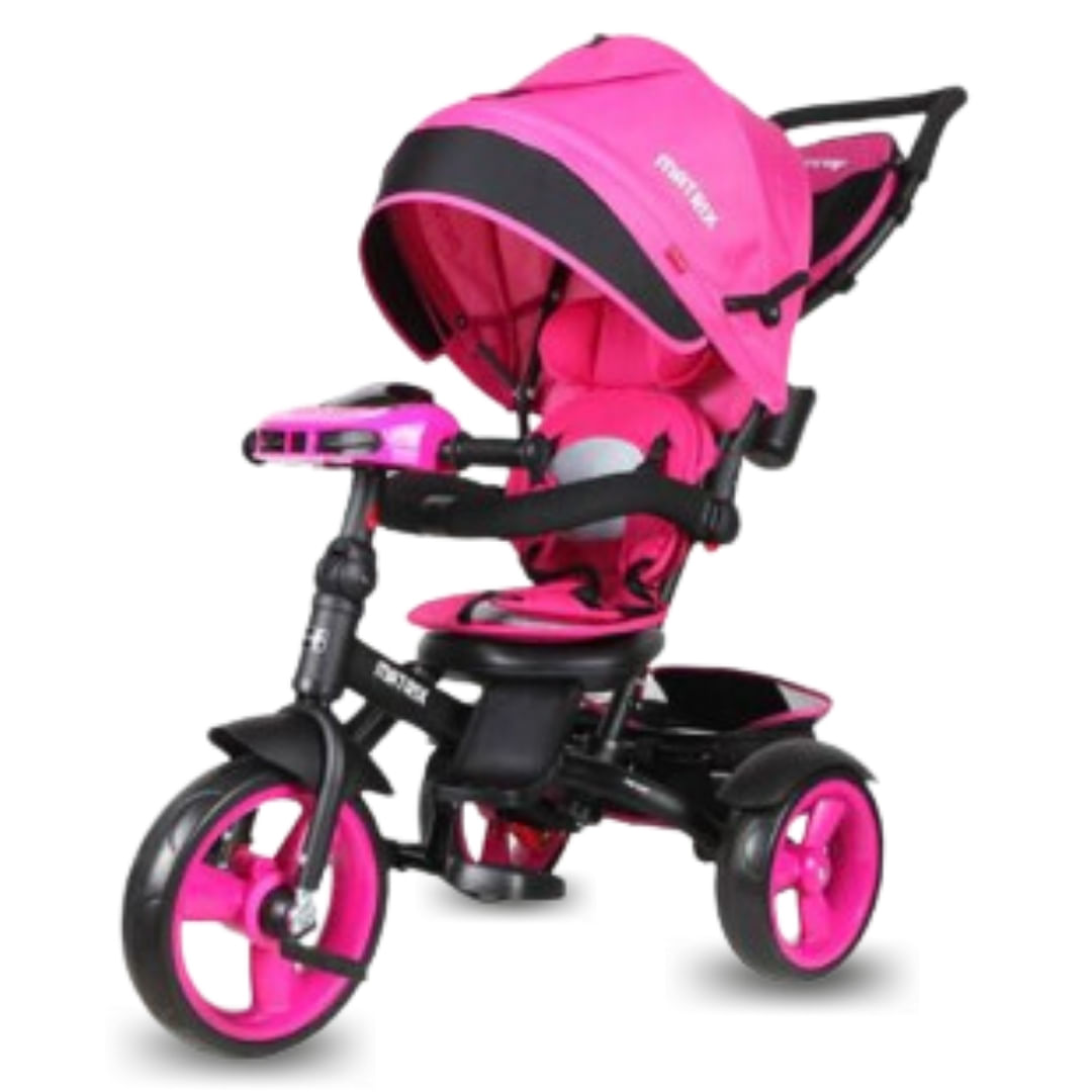 Triciclo Giratorio Voyage 3 en 1 King Matrix Fucsia