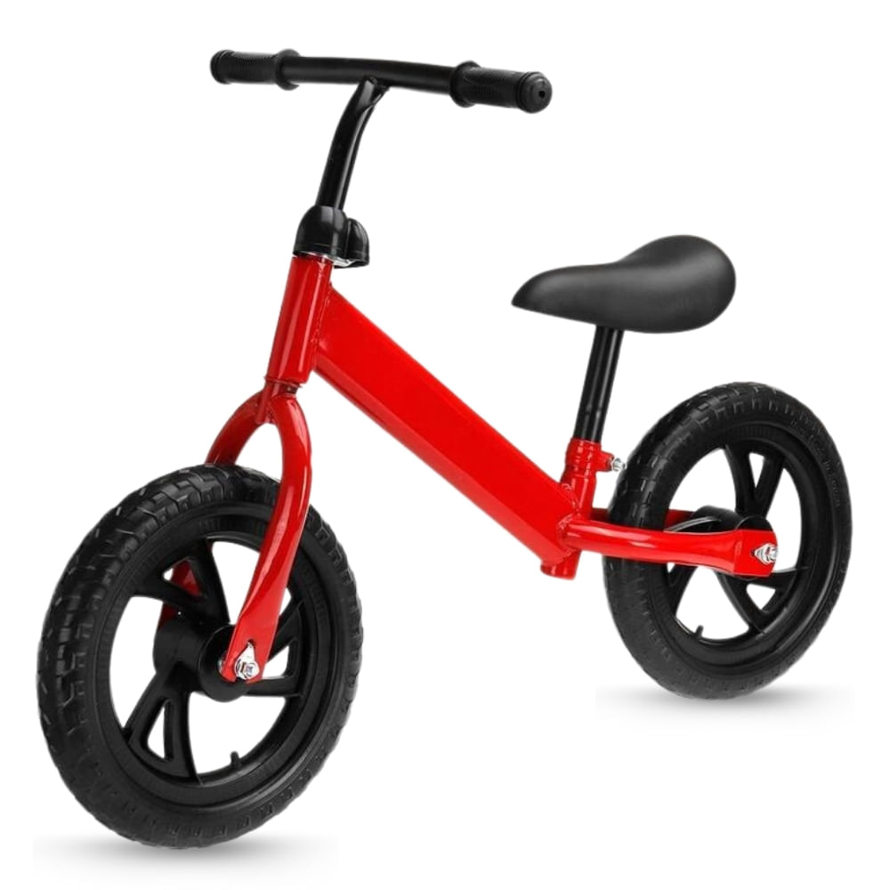 Bicicleta de Equilibrio para Niños Balance Bike Sin Pedales Rojo R14
