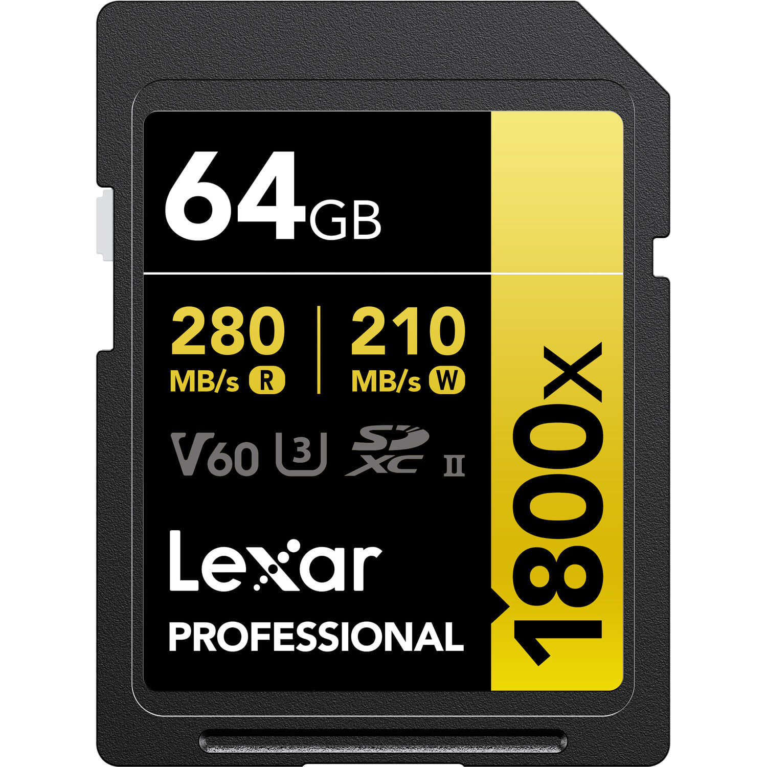 Tarjeta de Memoria Lexar 64Gb Professional 1800X Uhs Ii Sdxc Serie Gold