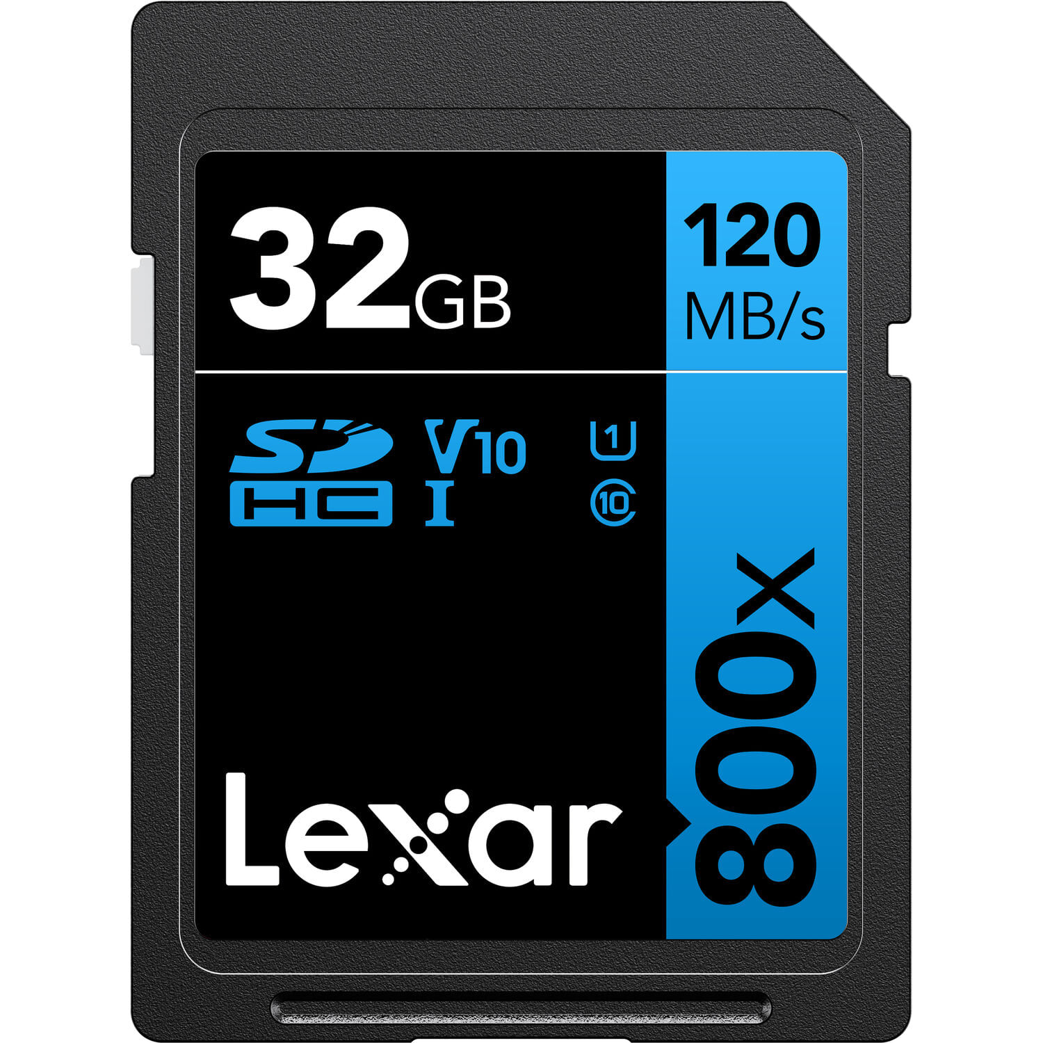 Tarjeta de Memoria Lexar Sdhc de Alto Rendimiento 800X Uhs I de 32Gb Serie Blue Paquete de 2