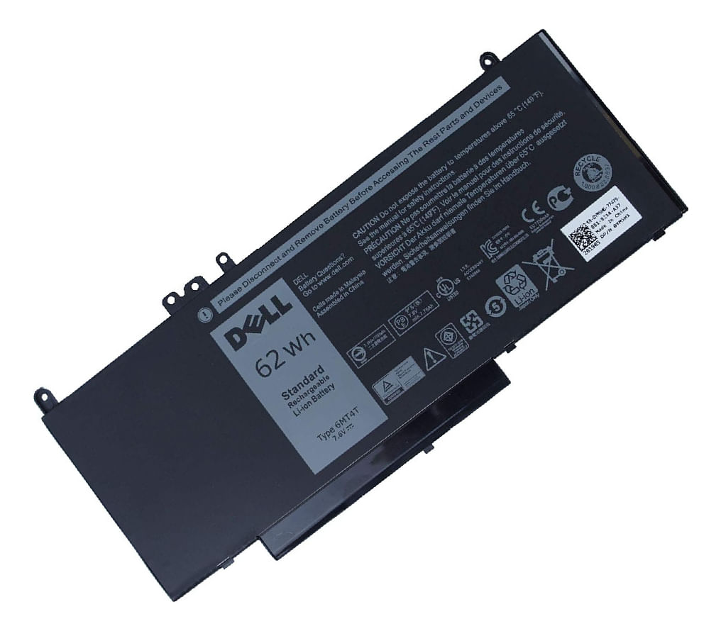 Bateria Genérica Compatible Para Laptop Dell 6mt4t 62Wh 7.6V 4 Celdas