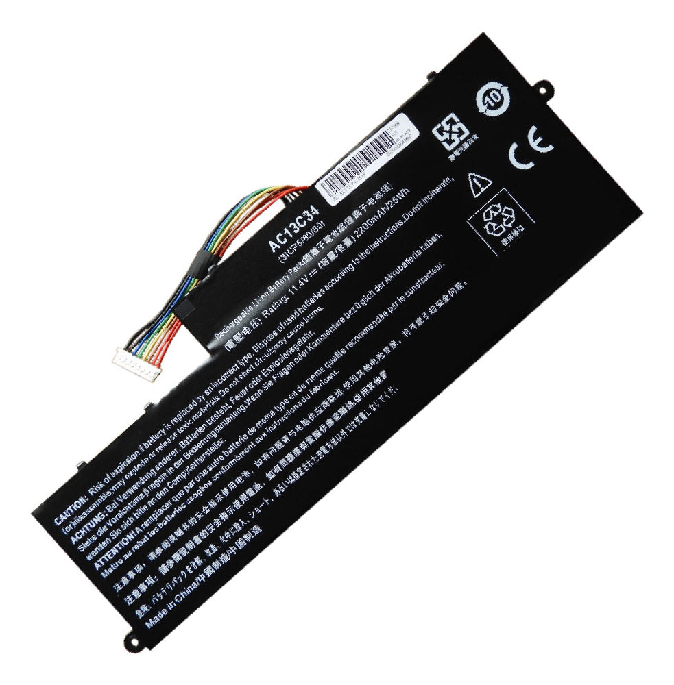 Bateria Genérica Compatible Para Laptop Acer Ac13c34 30Wh 11.4V 3 Celdas