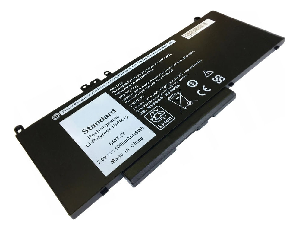 Bateria Genérica Compatible Para Laptop Dell 6mt4t 46Wh 7.6V 4 Celdas